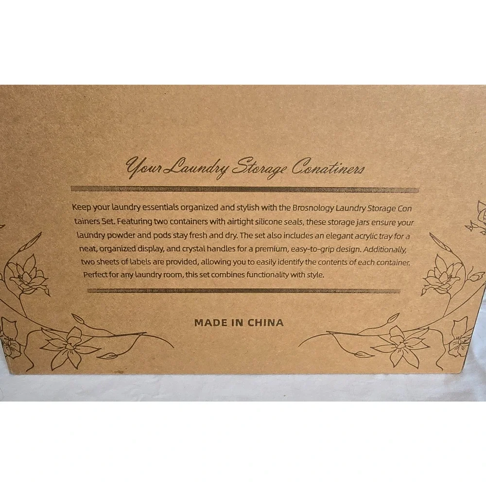 Brosnology Laundry Storage Containers Food Grade NIB